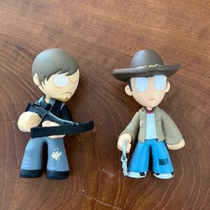 Funko Mystery Minis Figures The Walking Dead Darryl and Carl